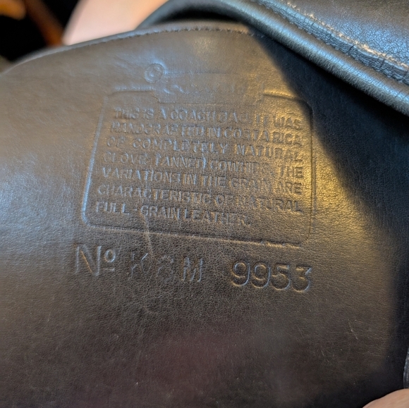 VINTAGE Coach HELEN Black Leather Bucket Shoulder Crossbody Bag K6M 9953 - Picture 2 of 16